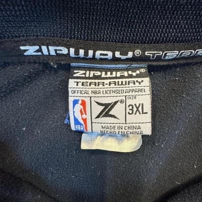 San Antonio Spurs Jacket Mens 3XL Black Marble NBA Basketball Zipway Full Zip - Thumbnail 2