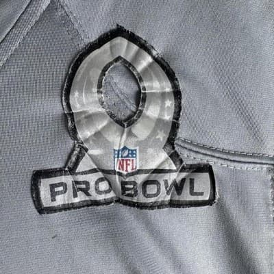 Houston Texans Jersey Mens 40 Gray NFL Football Pro Bowl Shirt Nike Watts 99 - Thumbnail 5