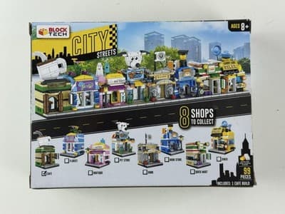 Block Tech City Streets Cafe Coffee Shop Interlocking Blocks 99 Pieces 8+ New - Thumbnail 2