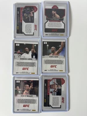 2022 Panini Prizm UFC 6 Card Lot Gaethje Topuria Lewis Gane O'Malley Chandler - Thumbnail 2