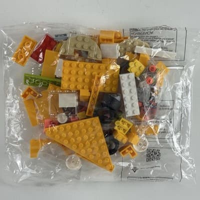 Retired LEGO Parts Pieces Bag 3 Multicolor Bricks Elements Yellow Red Green Lot - Thumbnail 2