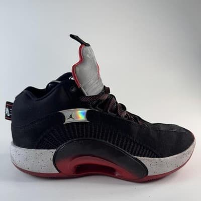 Air Jordan XXXV Shoes Mens Size 10 Black Red Nike Zoom Basketball CQ4227-030 - Thumbnail 2