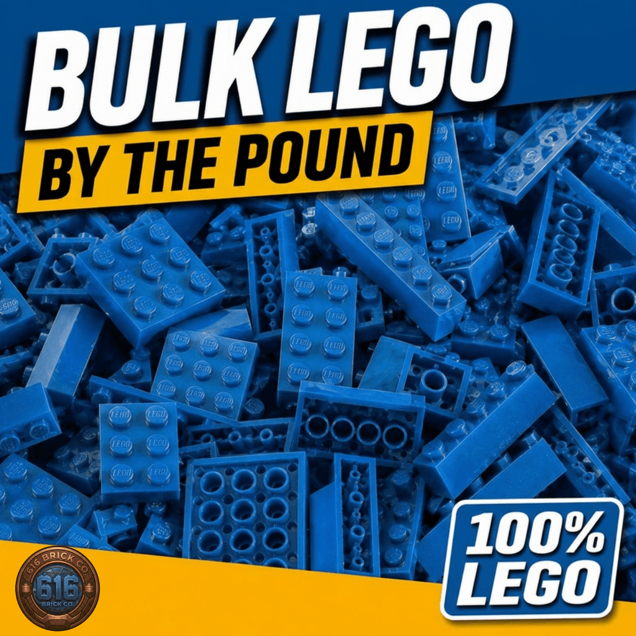 LEGO Bulk Lot By Weight – Choose Your Color – Mixed Pieces - Thumbnail 2