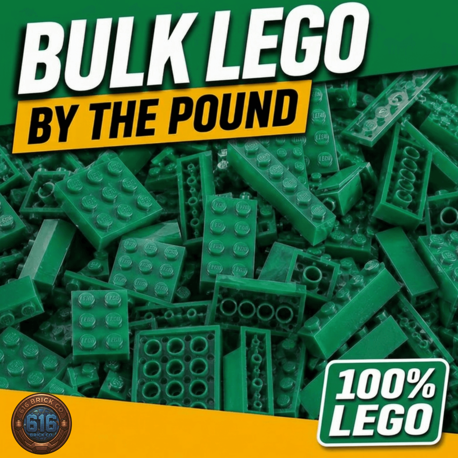 LEGO Bulk Lot By Weight – Choose Your Color – Mixed Pieces - Thumbnail 3
