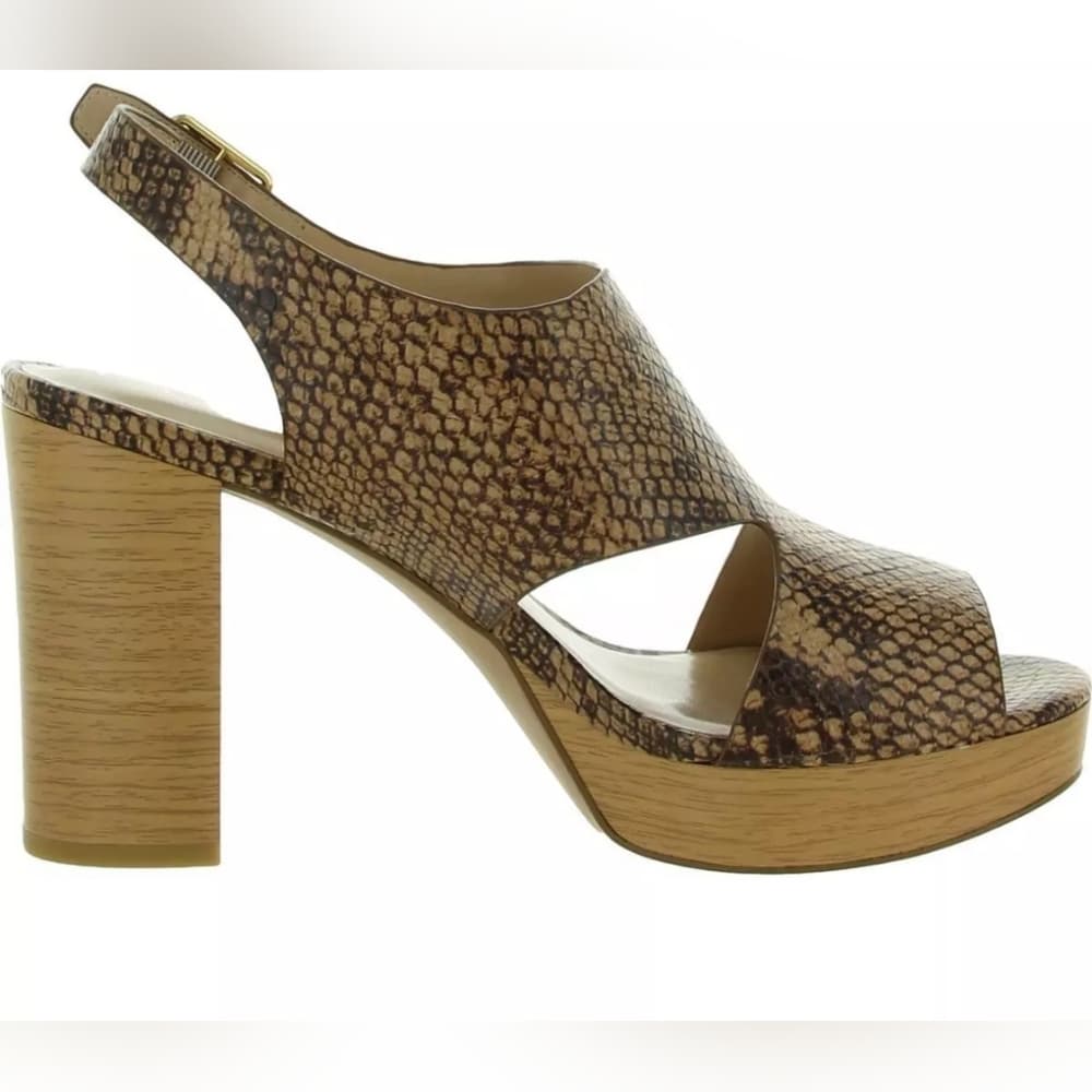 NIB Lauren Ralph Lauren Feona Leather Platform Sandals Shoes 8 - Thumbnail 2