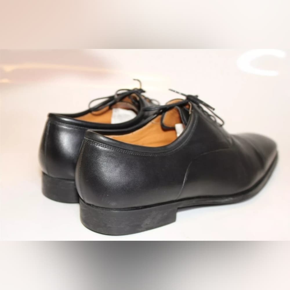 Magnanni Federico Mens Size 9.5 D Black Leather Dress Captoe $298 - Thumbnail 3