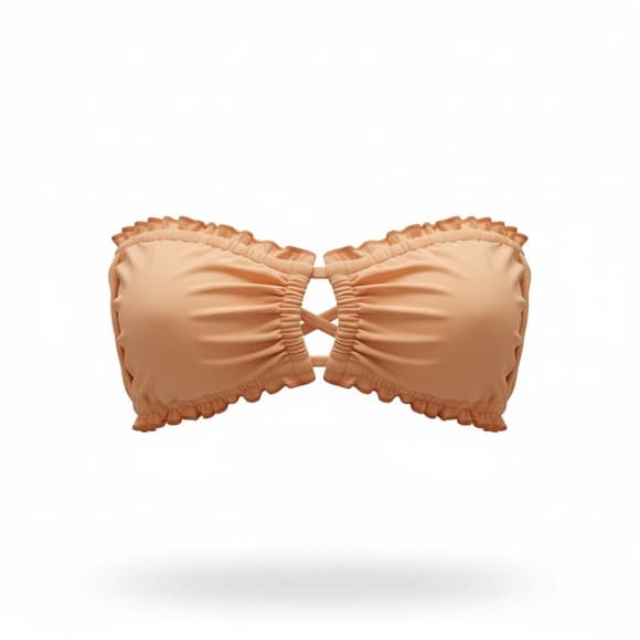 NWT Toast x Free People bandeau bikini top sandstone - Thumbnail 4