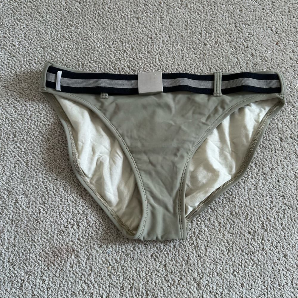 La Blanca belted bikini bottoms olive