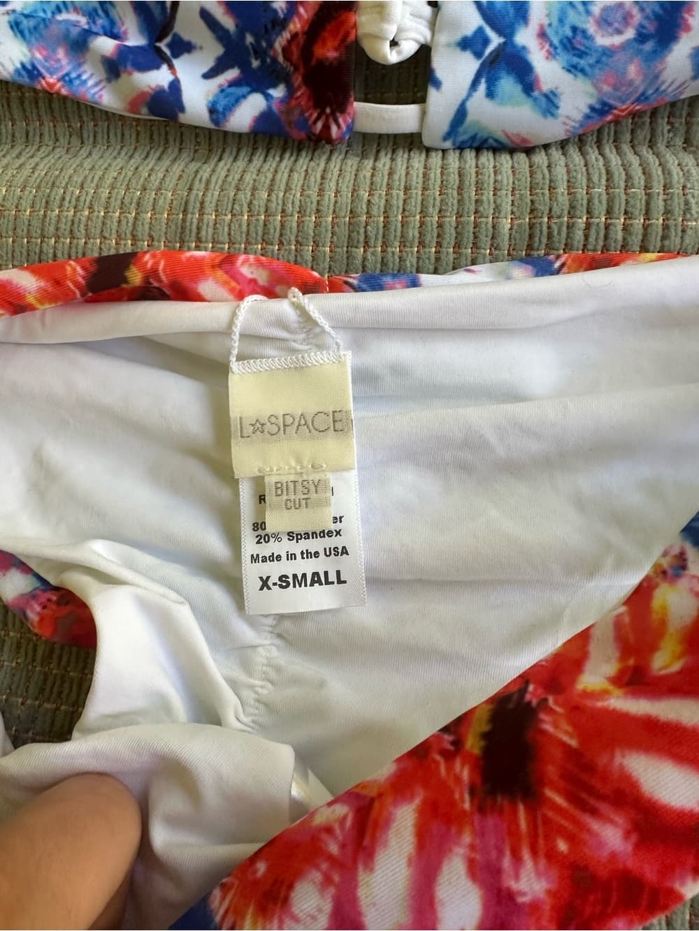 NWOT L*Space Nikki Kaleidoscope Dream bikini set extra small - Thumbnail 2