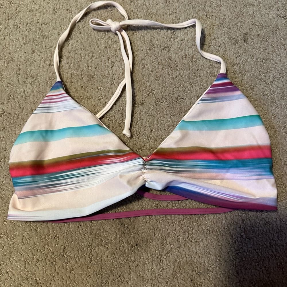 NWOT L*Space striped bikini top