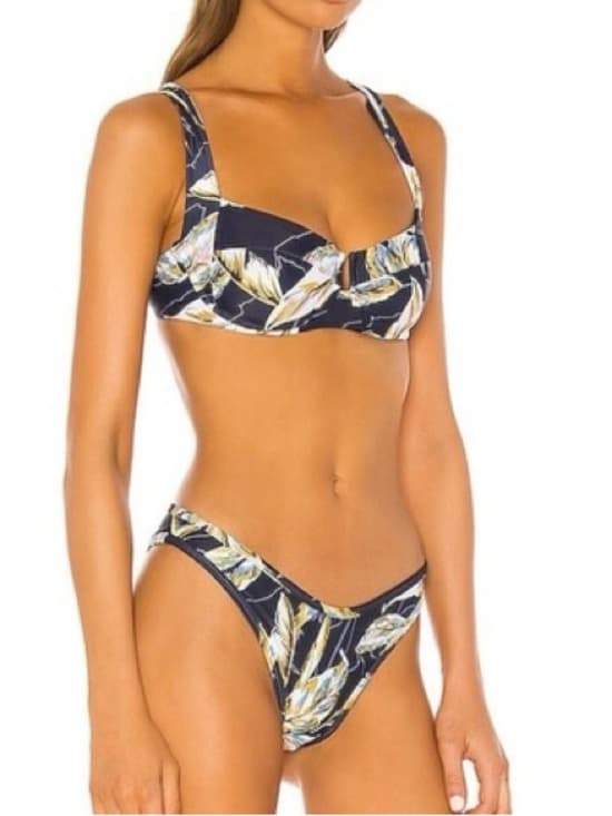 NWT L*Space Camellia bikini set Nightfall Palm - Thumbnail 6