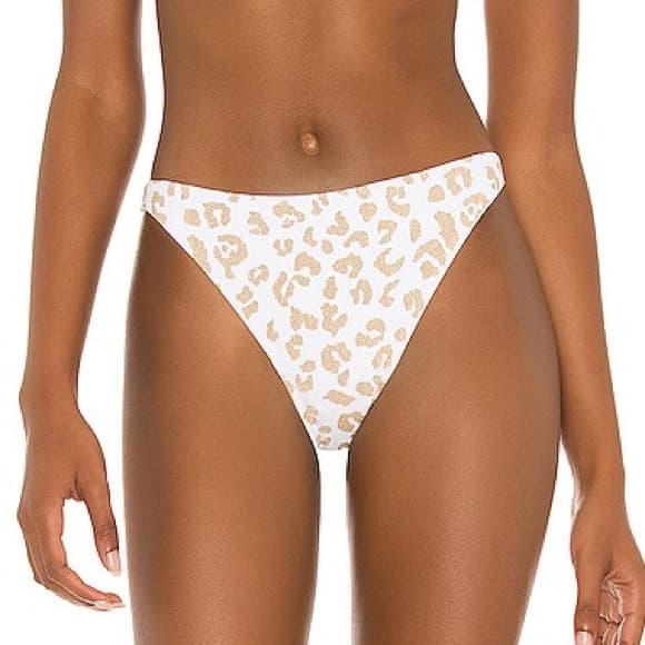 NWT Solid and Striped Elsa gold leopard bikini bottoms - Thumbnail 5