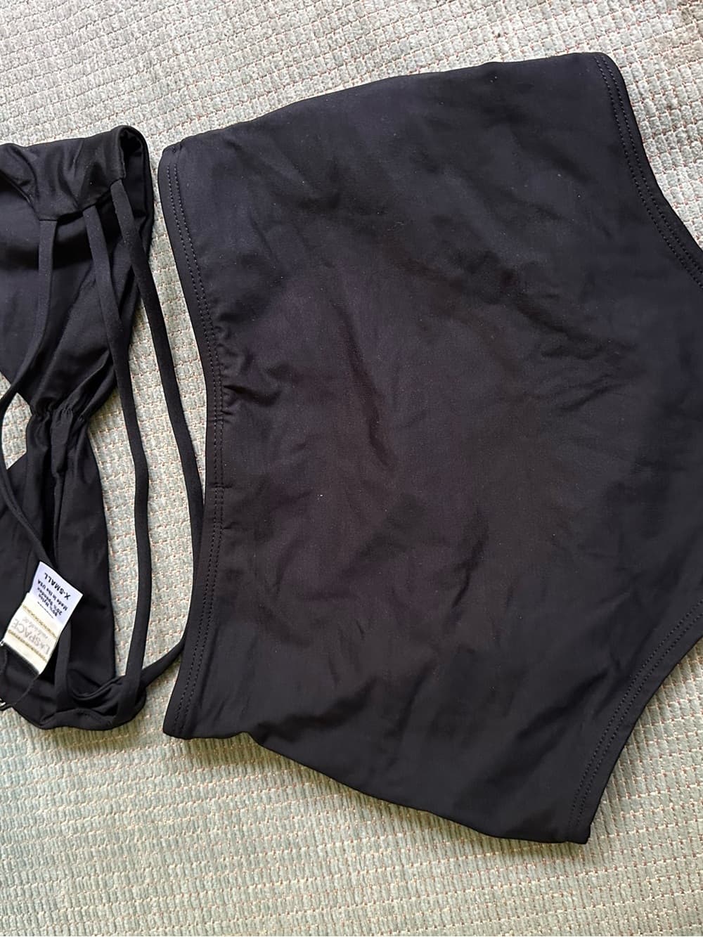NWOT L*Space high waist bikini set black extra small - Thumbnail 2