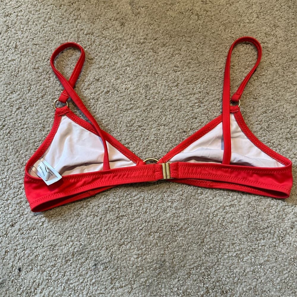 Solid and Striped Tilda bikini top red - Thumbnail 2