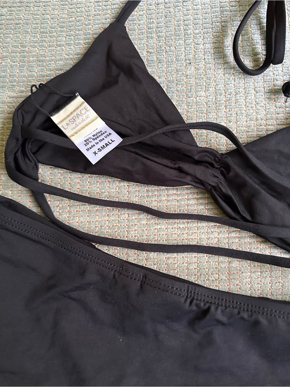 NWOT L*Space high waist bikini set black extra small - Thumbnail 3