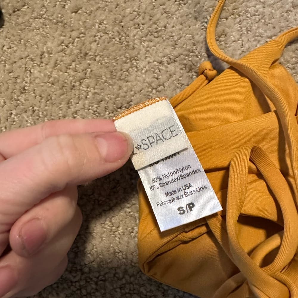 NWOT L*Space Flynn bikini top yellow - Thumbnail 3