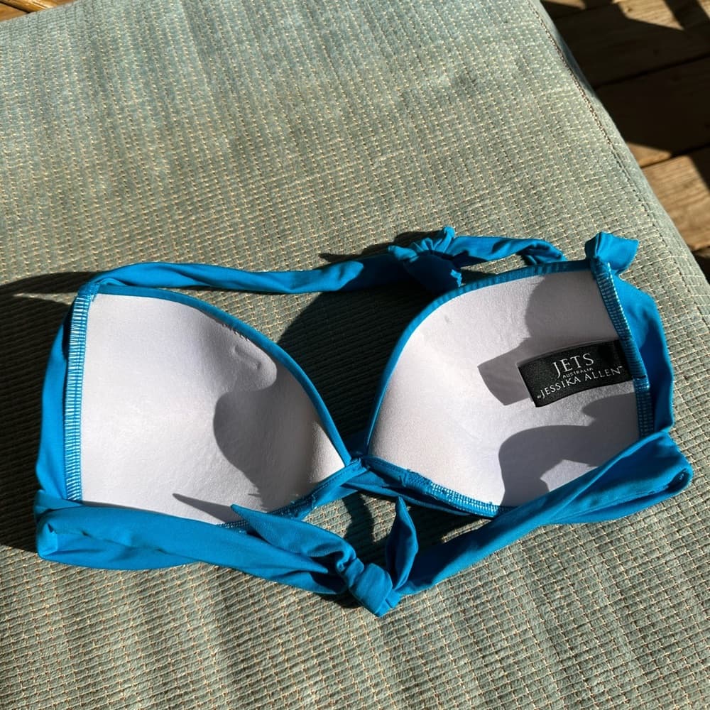 Jets jetset twist front halter bikini blue 8 - Thumbnail 3