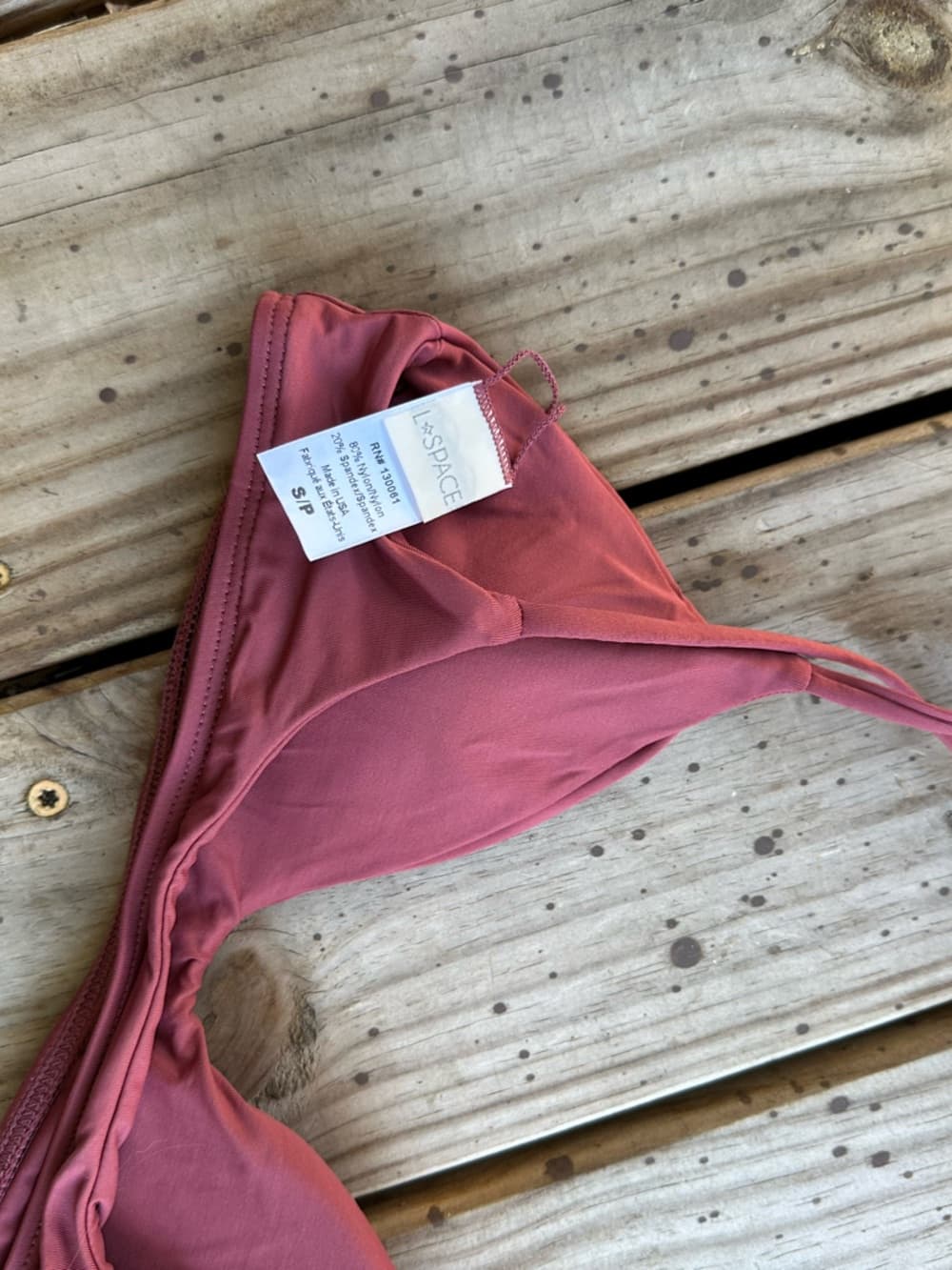 NWOT L*Space Daisy bikini top mauve - Thumbnail 3