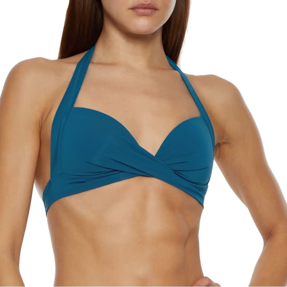 Jets jetset twist front halter bikini blue 8