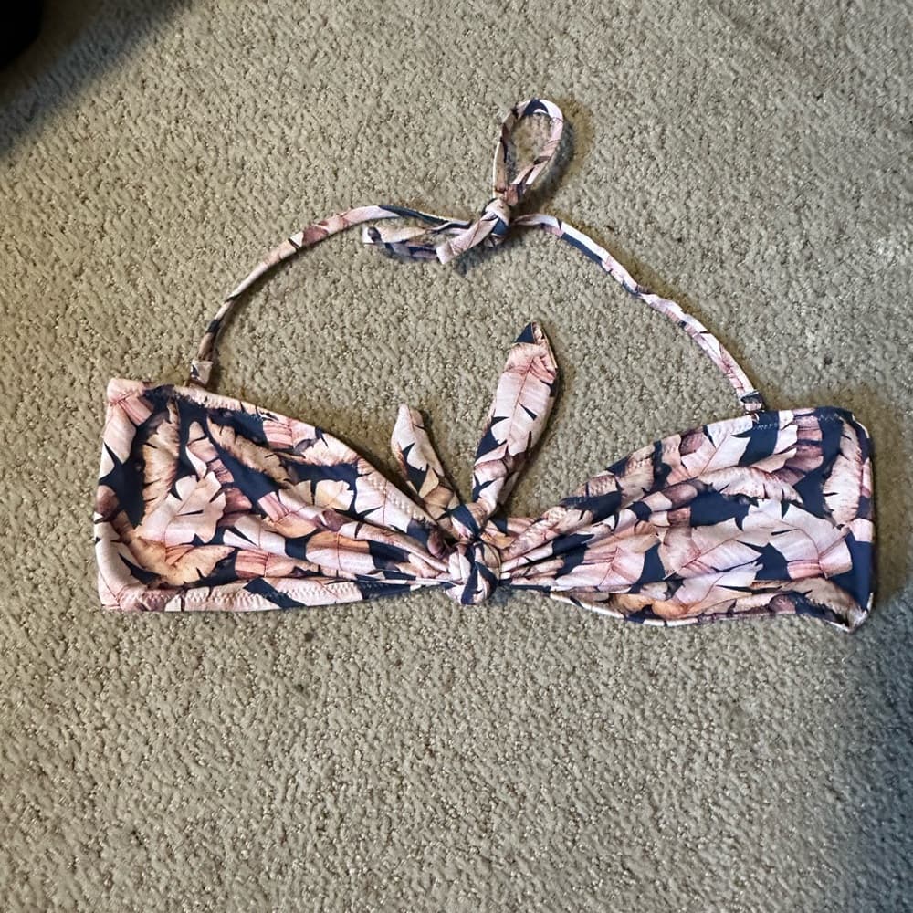 Eberjey Lulu banana leaf bikini top