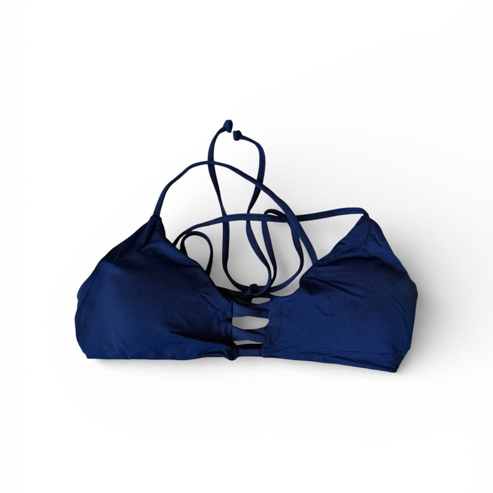 NWOT L*Space cutout front bikini top navy - Thumbnail 4