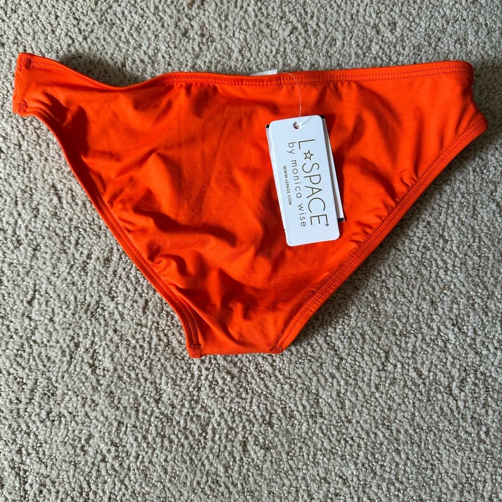 NWT L*space Sandy full bikini bottoms red orange - Thumbnail 3