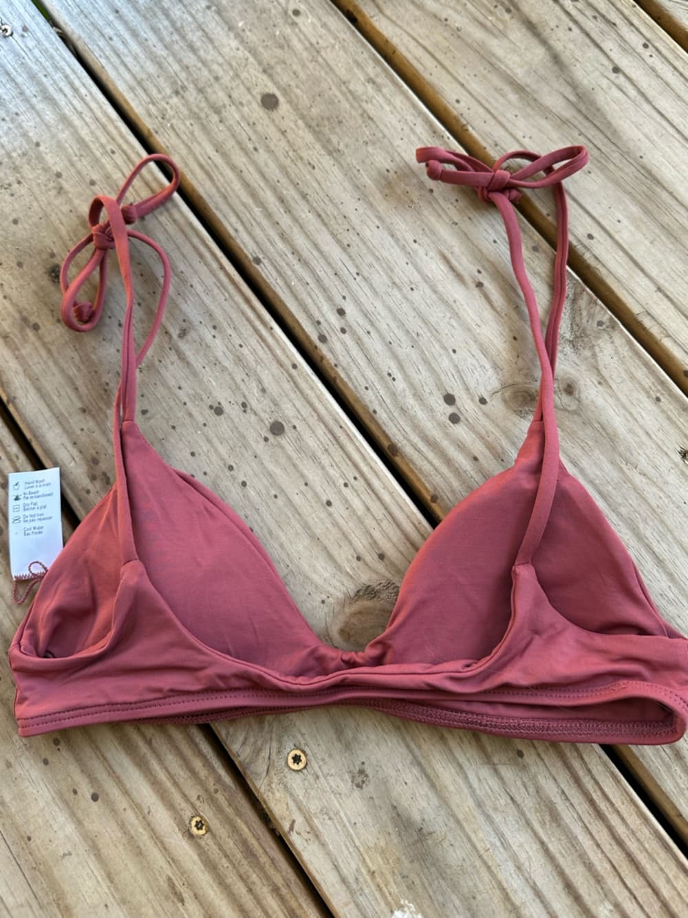 NWOT L*Space Daisy bikini top mauve - Thumbnail 2