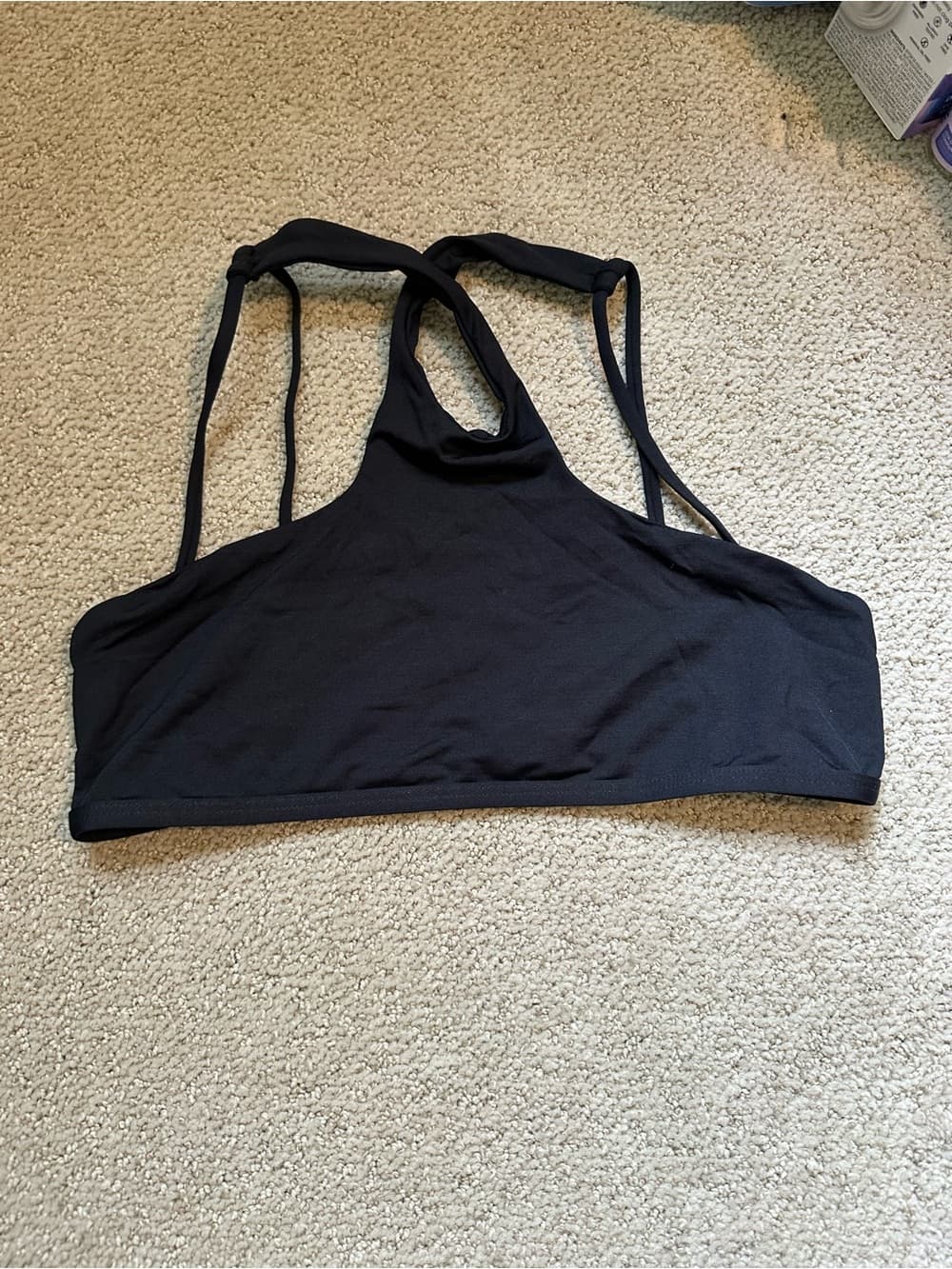 NWOT L*Space Haute bikini top black