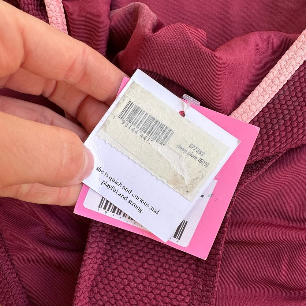 NWT Kate Spade high waist bikini bottoms deep plum - Thumbnail 2