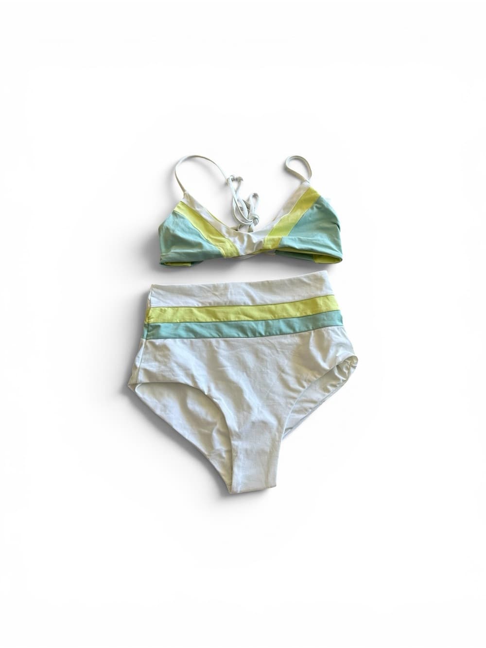 NWOT L*Space high waist colorblock bikini set extra small - Thumbnail 4