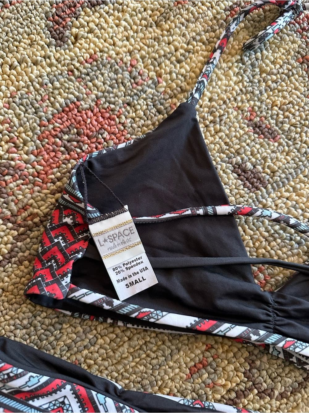 NWOT L*Space Southwestern Monique bikini set small - Thumbnail 3