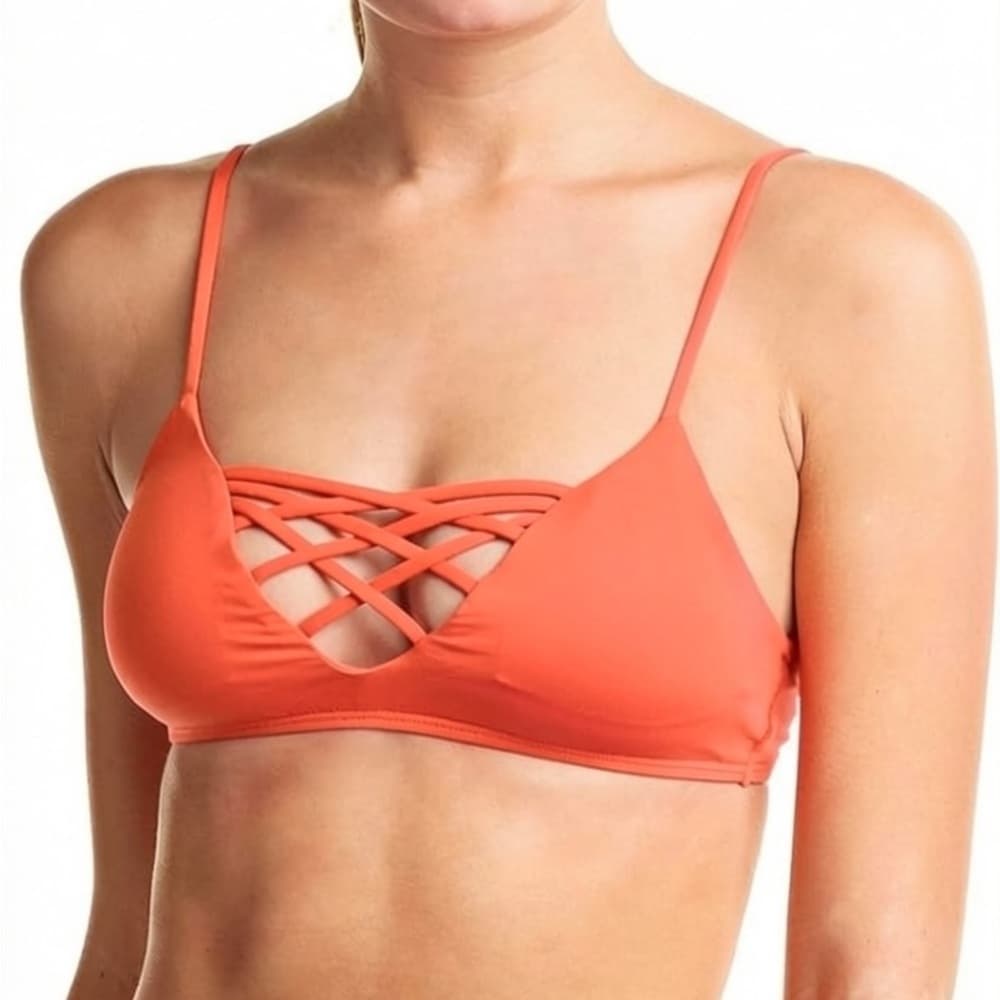 NWOT L*Space Jaime bikini top sherbet orange - Thumbnail 4