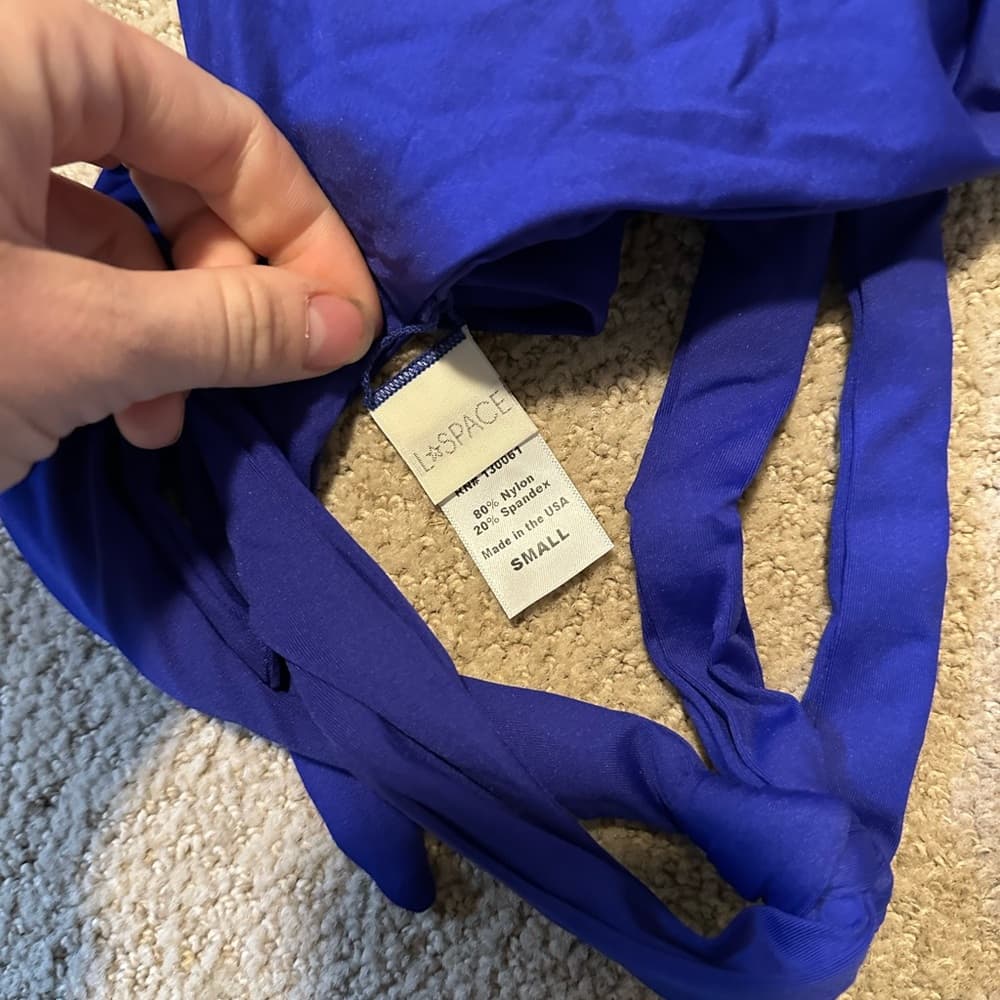 NWOT L*Space Lizzie high neck bikini top - Thumbnail 2