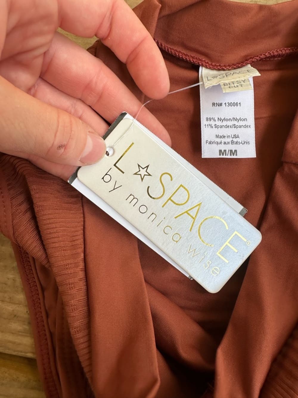 NWT L*Space Frenchi bitsy cut bikini bottoms brown - Thumbnail 4