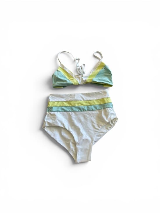 NWOT L*Space high waist colorblock bikini set extra small - Thumbnail 5