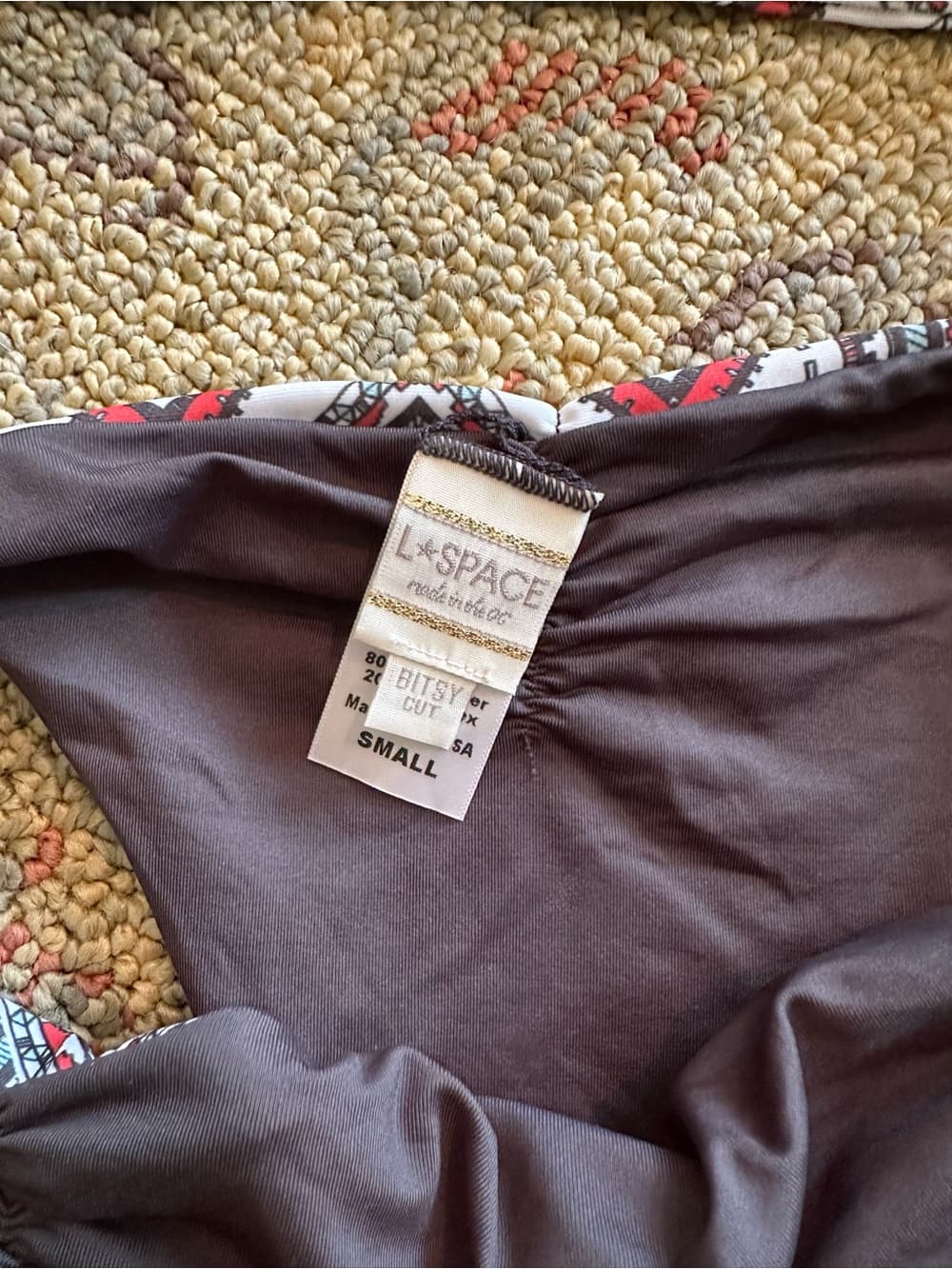 NWOT L*Space Southwestern Monique bikini set small - Thumbnail 4