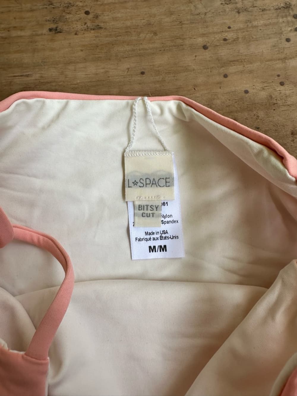 NWOT L*Space Tripp high waist strappy bikini bottoms pink - Thumbnail 3
