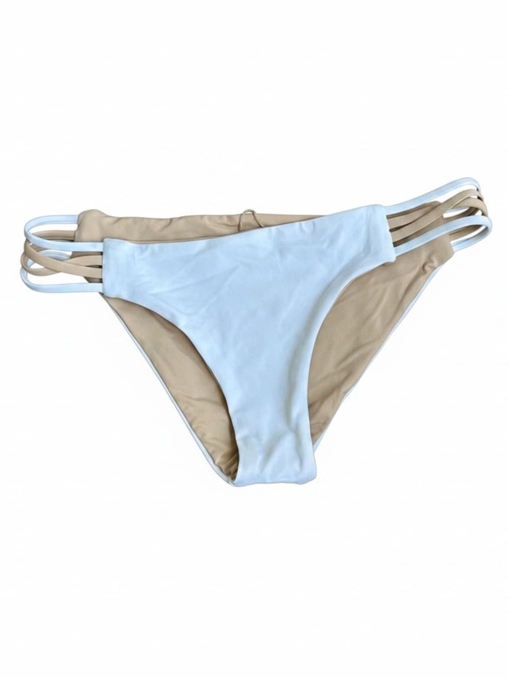 NWOT L*Space Low Down bikini bottoms white cream - Thumbnail 4
