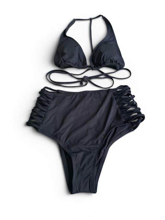 NWOT L*Space Lexie high waist bikini set black small - Thumbnail 6