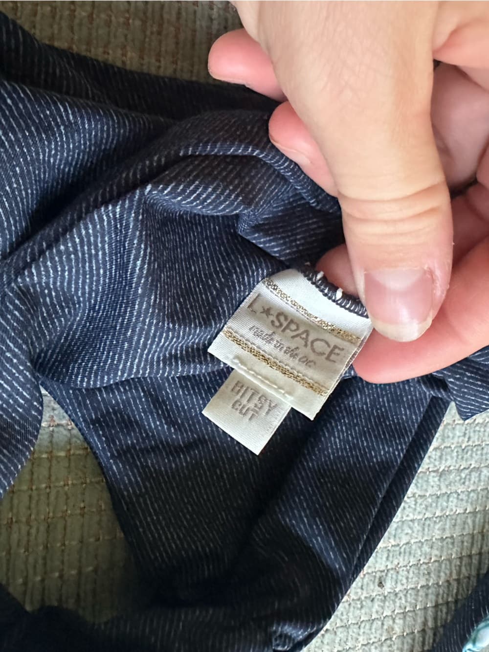 NWOT L*Space Chloe Monique bikini set denim small - Thumbnail 4