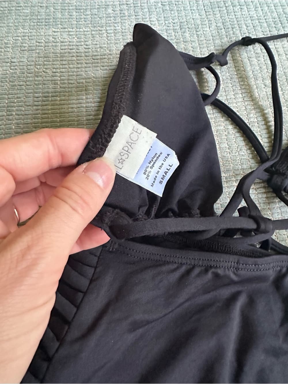 NWOT L*Space Lexie high waist bikini set black small - Thumbnail 3