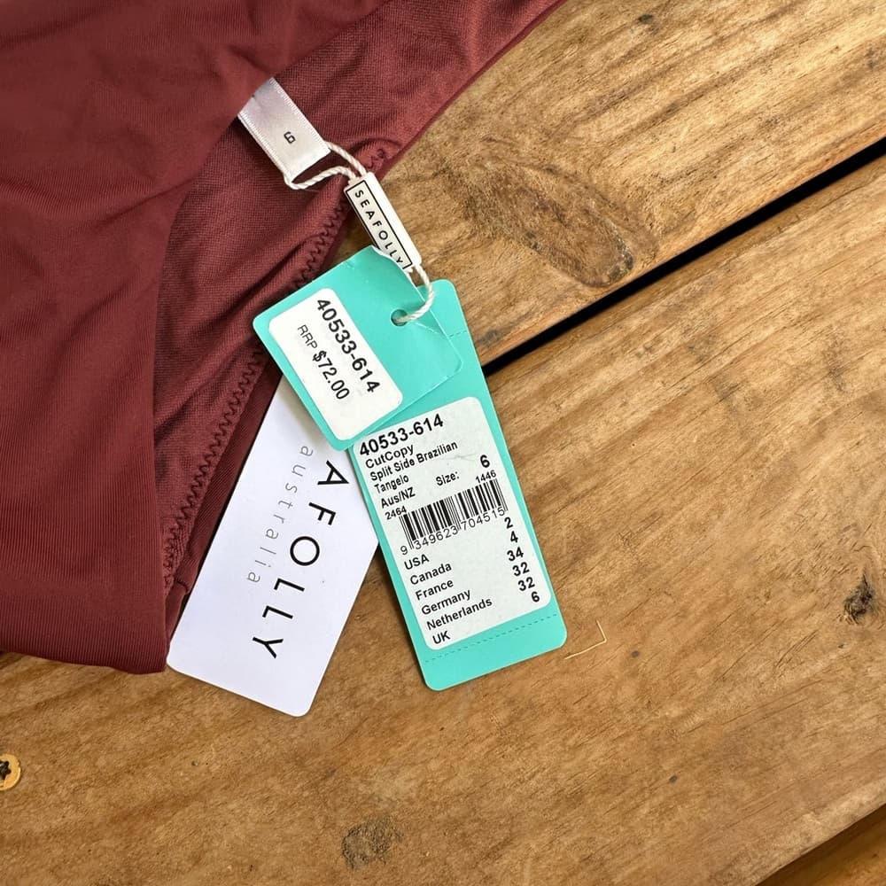 NWT Seafolly Copy Cut hipster bikini bottoms - Thumbnail 2