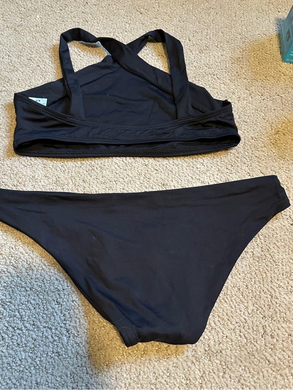 NWOT L*Space Cabana high neck bikini set black - Thumbnail 3