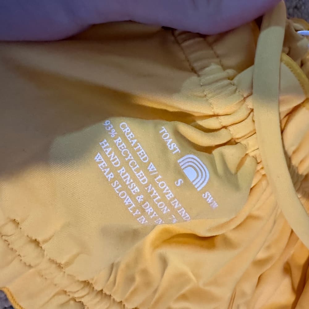 NWT Toast x Free People Bandeau bikini top sunset - Thumbnail 2