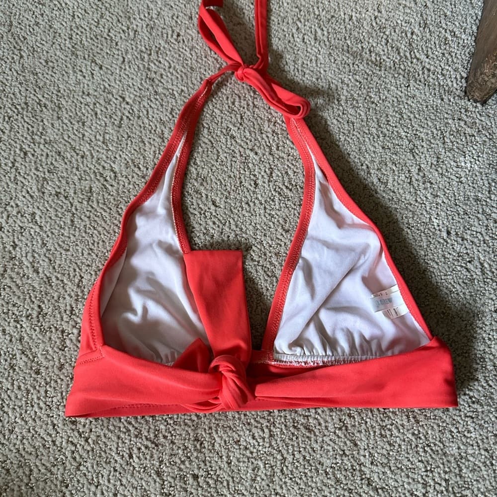 J Crew halter back bikini top red - Thumbnail 2
