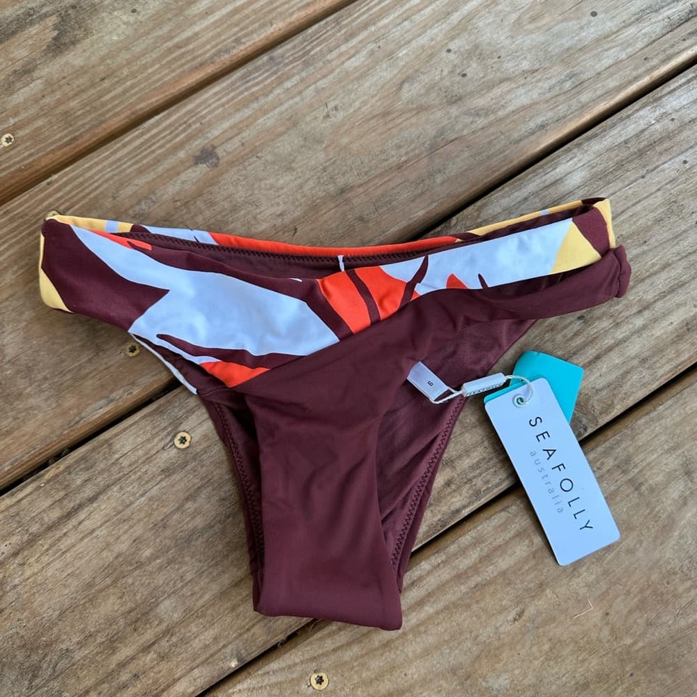 NWT Seafolly Copy Cut hipster bikini bottoms