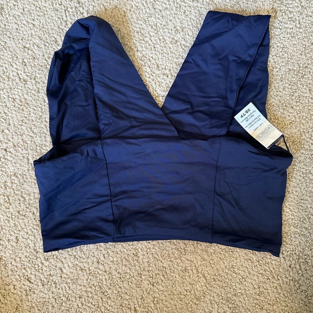 NWOT L*Space Parker bikini top navy - Thumbnail 2