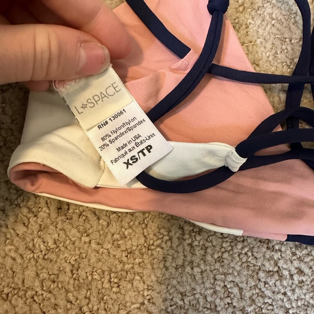 NWOT L*Space Bodhi colorblock bikini top - Thumbnail 3