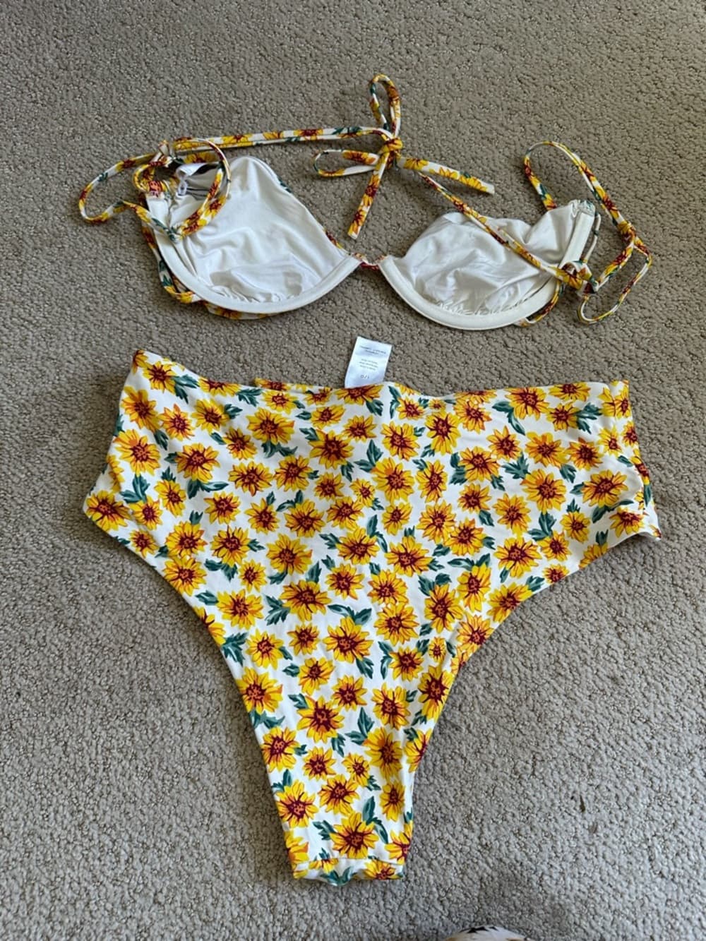 WeWoreWhat Riviera Micro Sunflower bikini set - Thumbnail 2