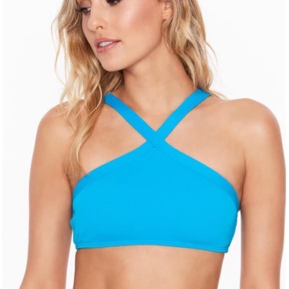 NWOT L*Space Ridin High bikini top cobalt blue - Thumbnail 5